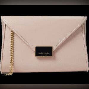 NWT Kate Spade Blush crossbody with Gold Chain